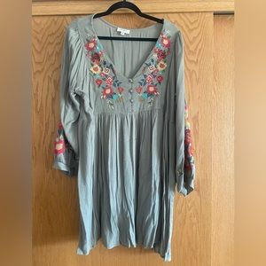 Umgee Embroidered Dress
